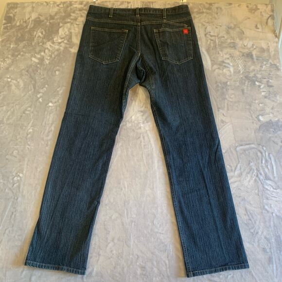 Chi Jeans SF Women's 12 (3)‎ Denim Dark Denim Straight Leg Diamond Crotch (0365) - Picture 9 of 13
